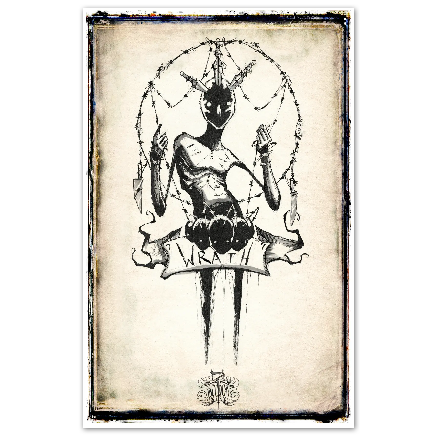 Se7en Deadly Sins Prints Any Means Necessary Clothing