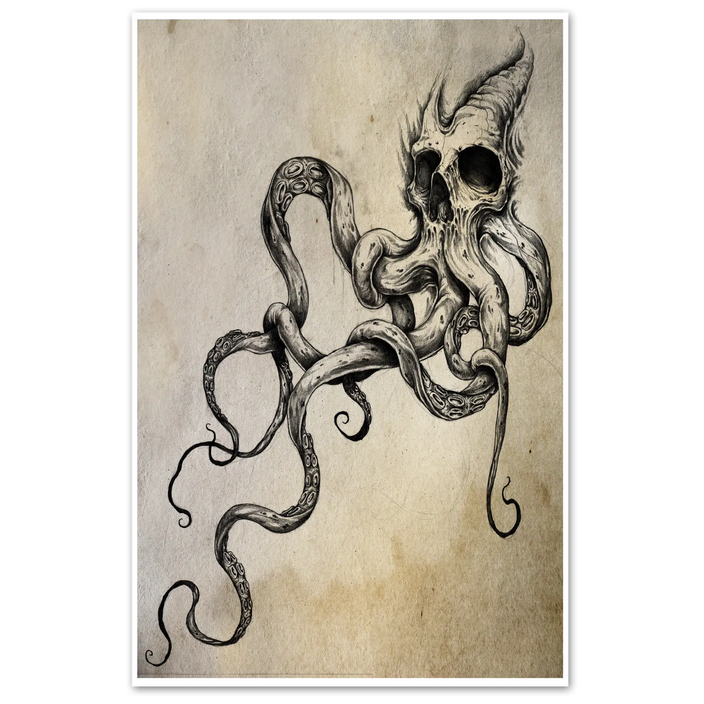 Skulltapus Tattoo Print Any Means Necessary Clothing