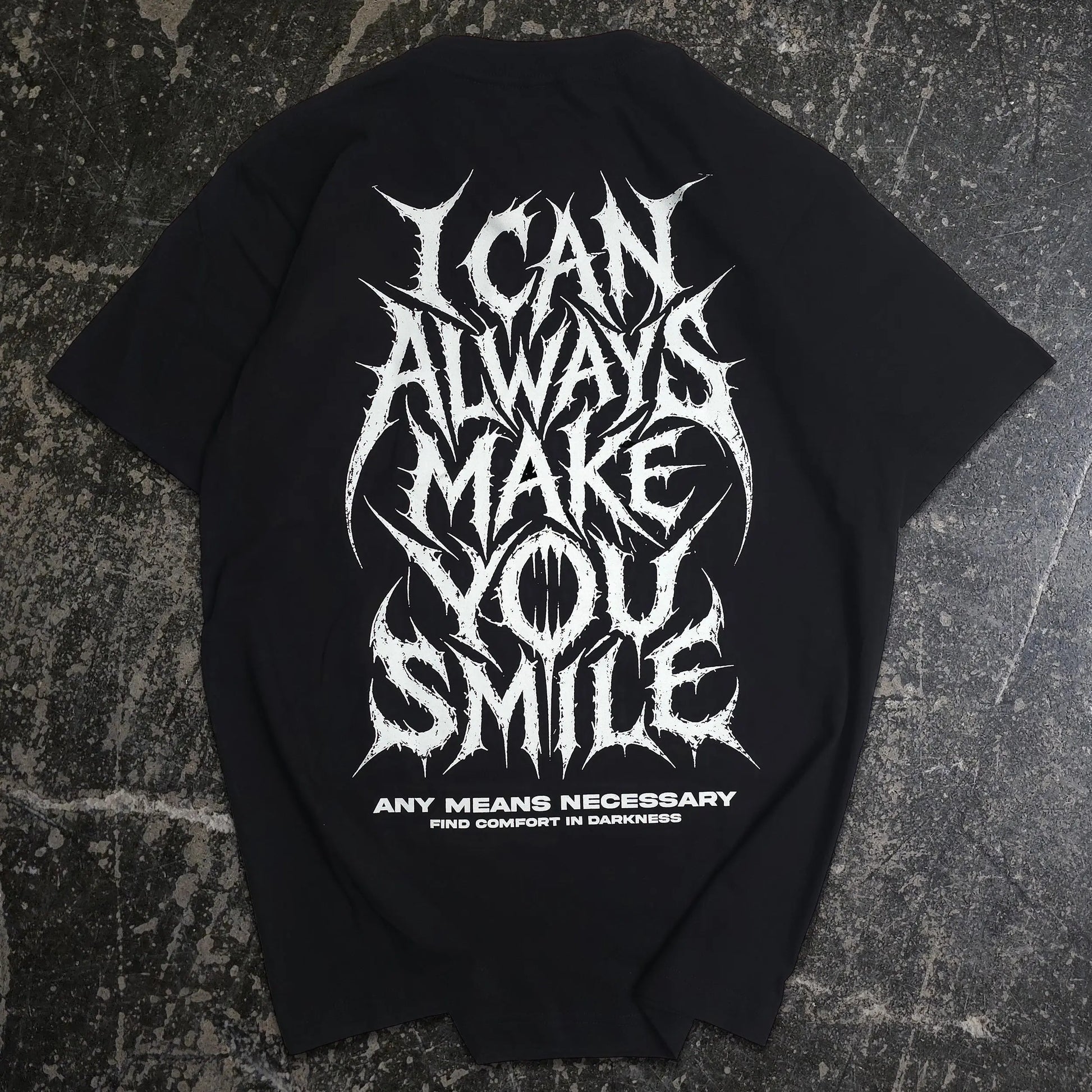 Always Smile T-Shirt Any Means Necessary Clothing