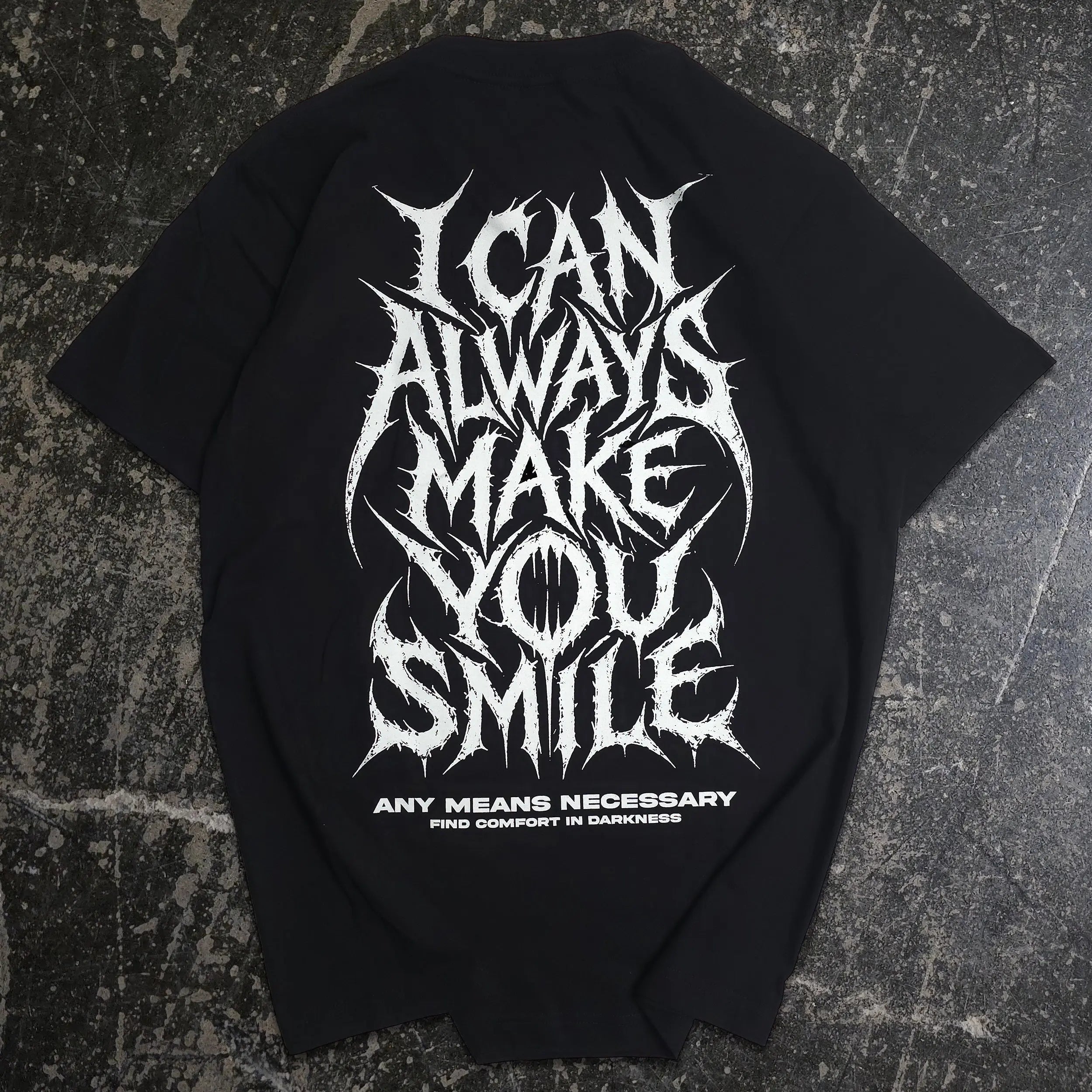 Always Smile T-Shirt Any Means Necessary Clothing