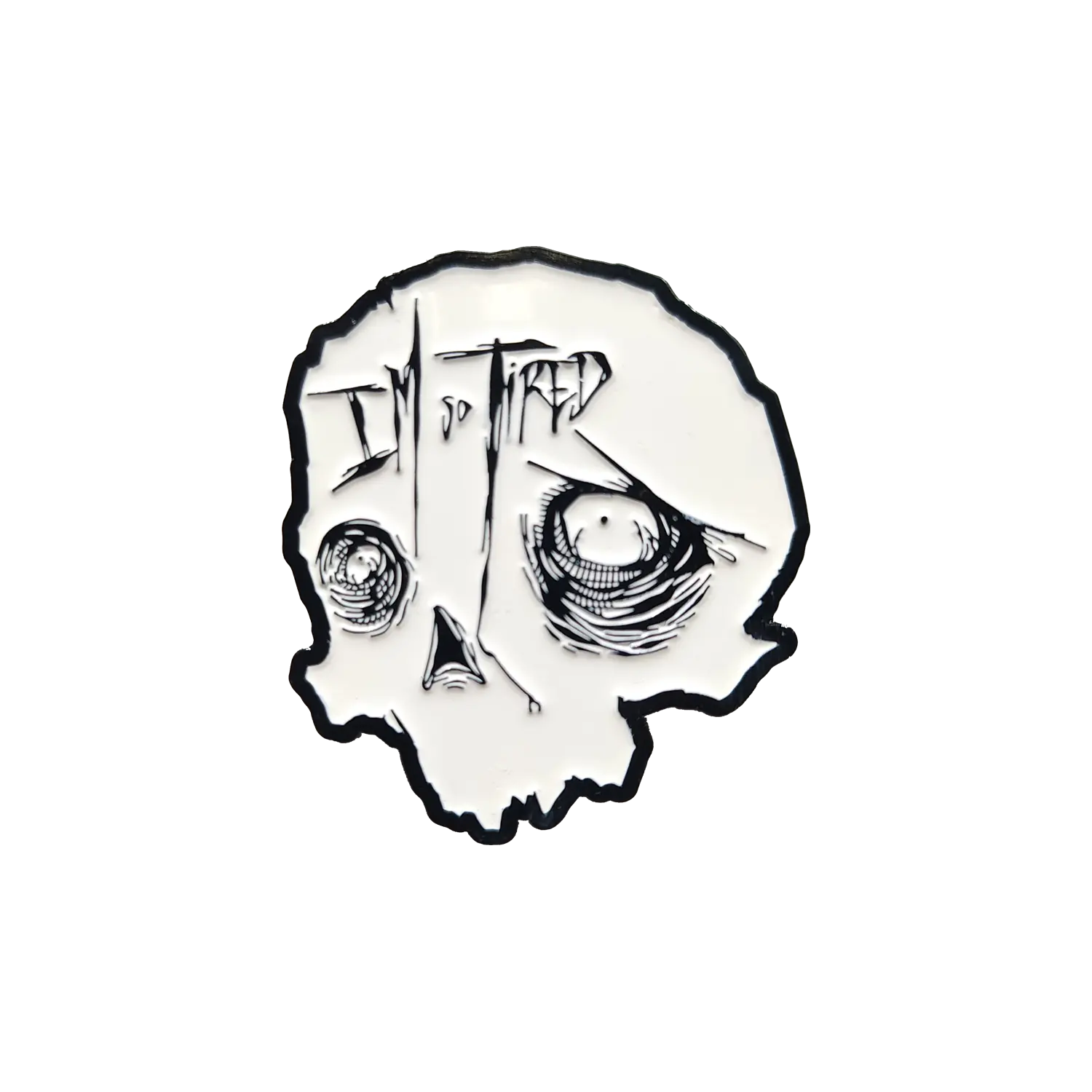 So Tired Enamel Pin Black Any Means Necessary Clothing