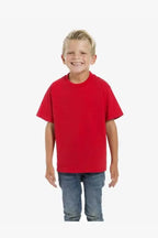 Kids' basic T-shirt by SpectraUSA in vibrant color, featuring a comfortable fit and classic design for everyday wear.