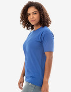 Men's SpectraUSA USA Tee in navy blue, made in America with "Regiment" design, featuring patriotic text and style.