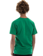 Men's green Retro Ring-Spun Crew Neck T-Shirt by SpectraUSA, showing a front view of the classic t-shirt design.