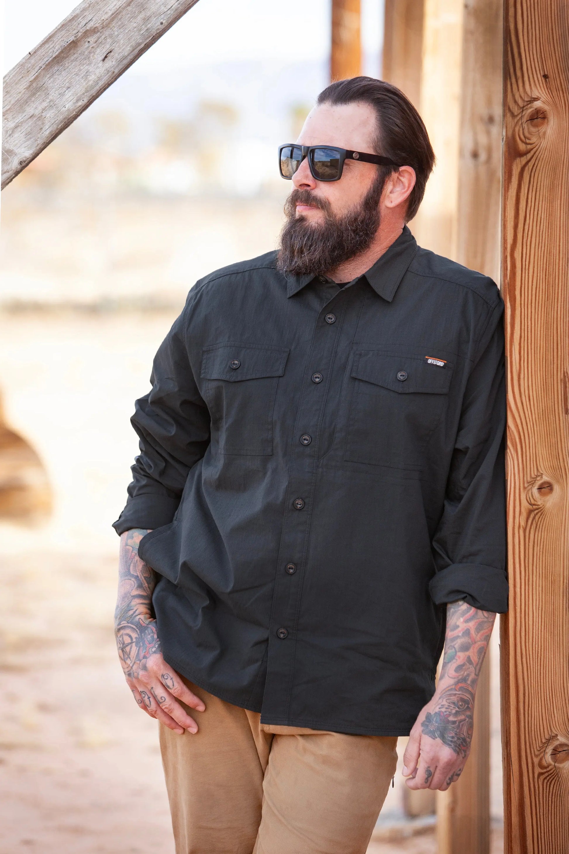 Echo Bravo LS Shirt - Vintage Black Off The Grid Surplus