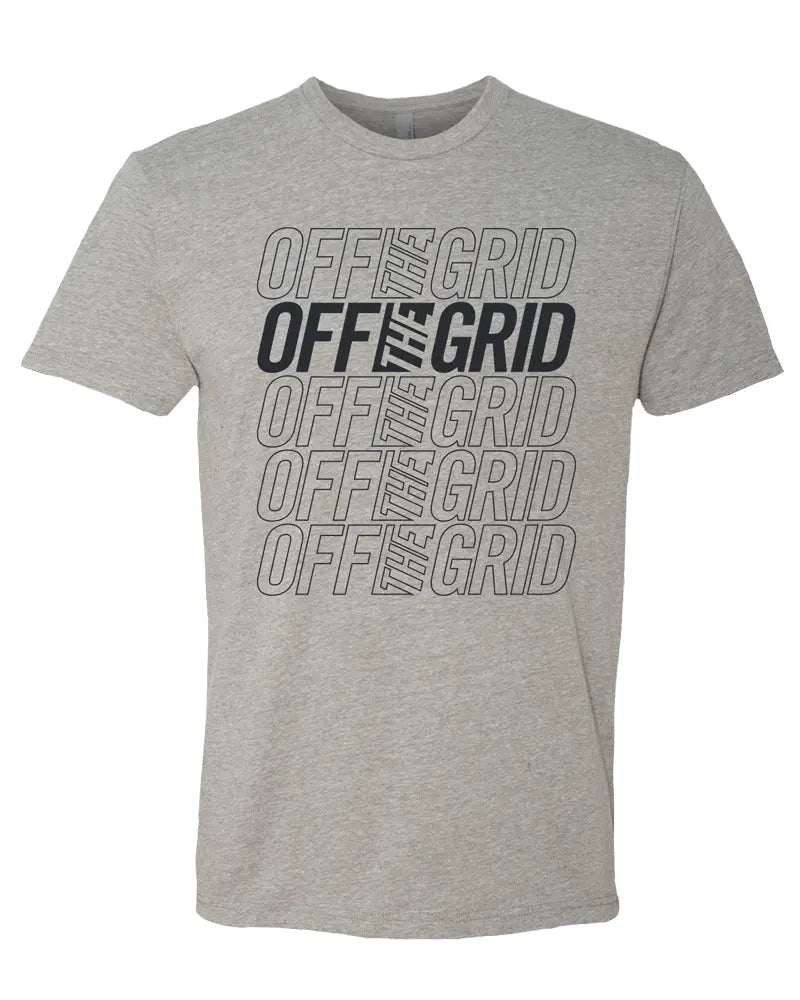 Stacked S/S Tee Shirt - Athletic Heather Off The Grid Surplus