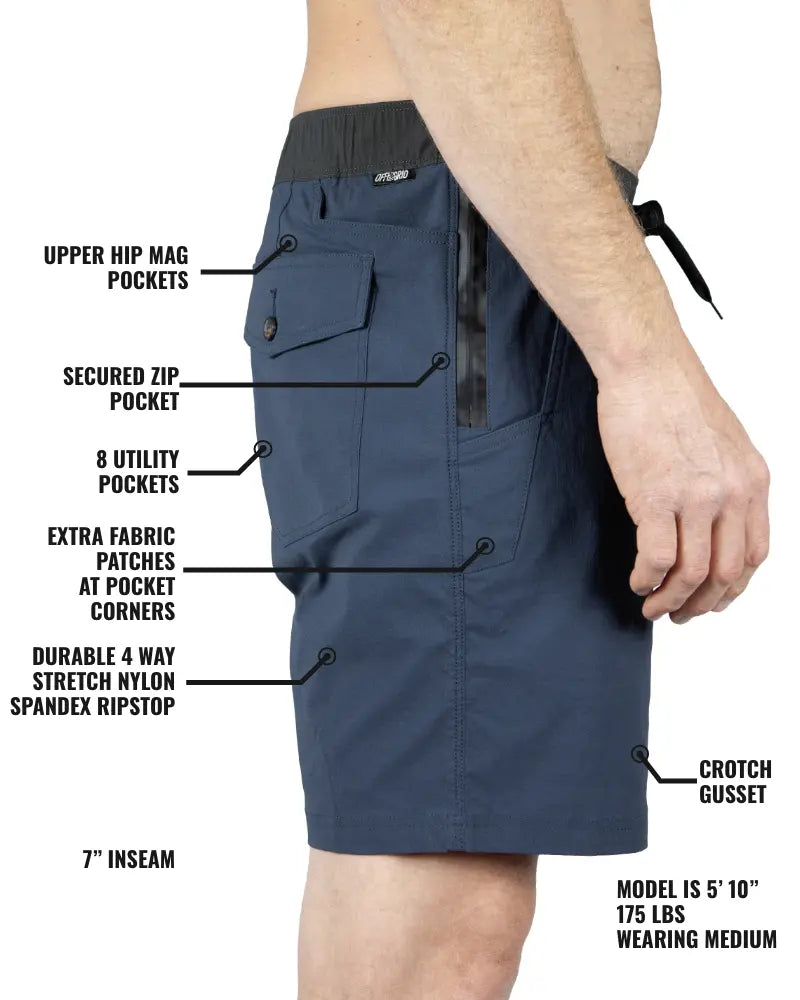 Thunderbird Short - Grey Blue Off The Grid Surplus