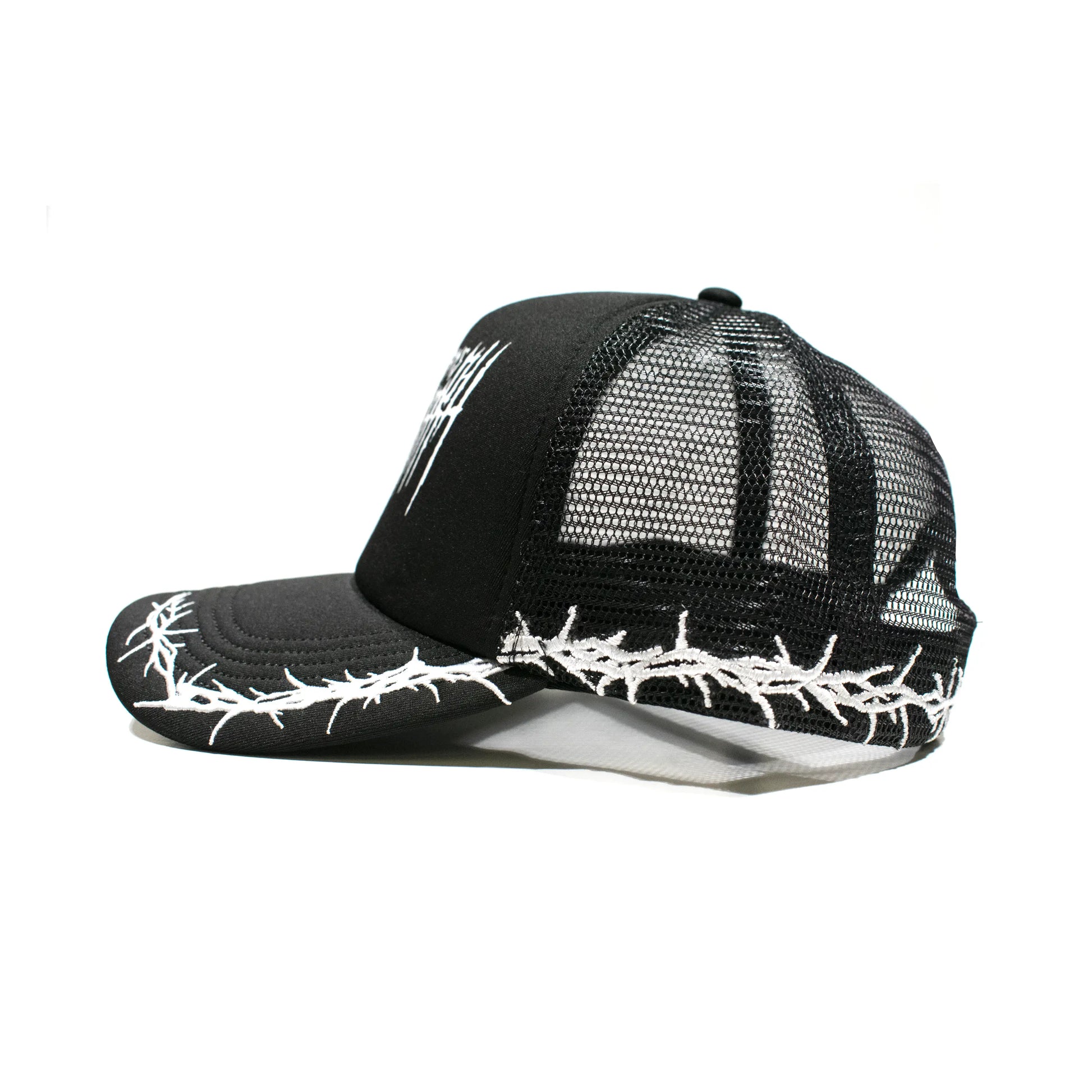 Thorns Trucker Hat Black Any Means Necessary Clothing