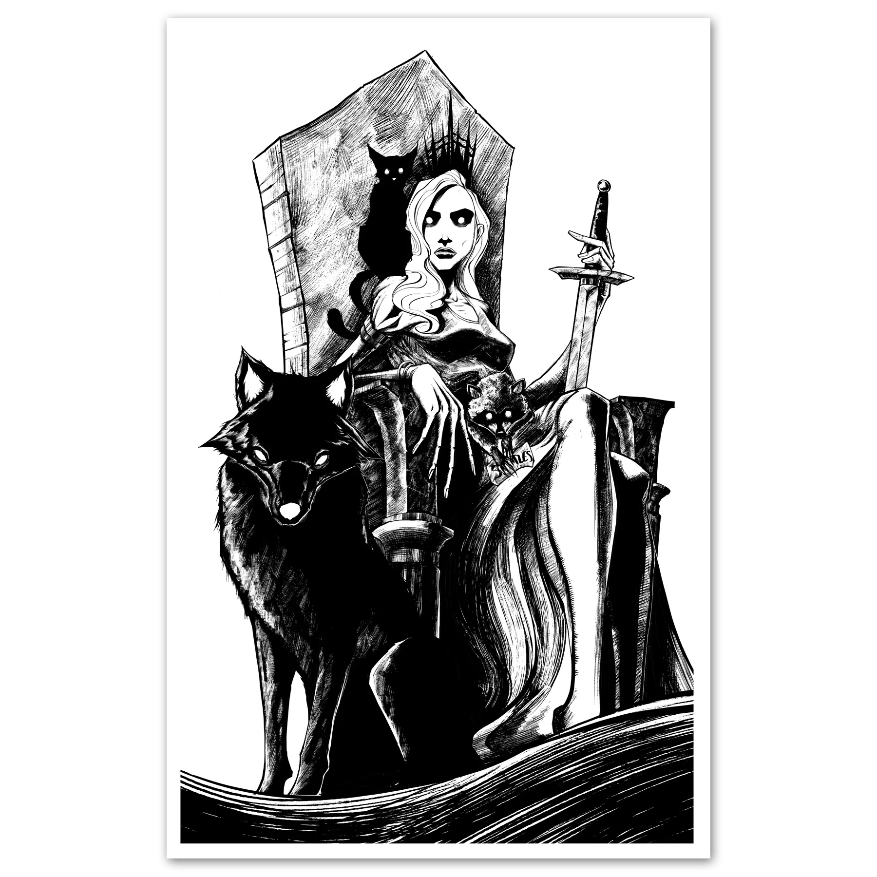 Throne Print Any Means Necessary Clothing