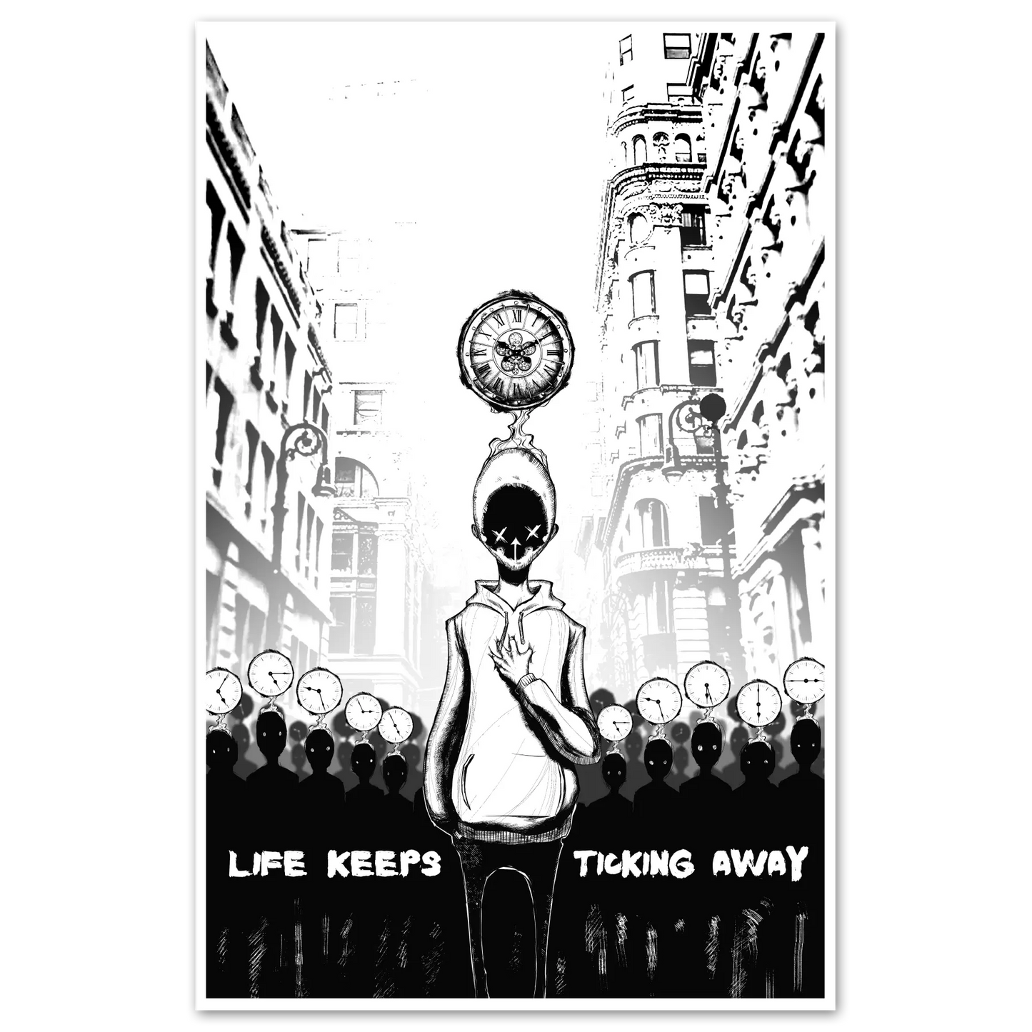Ticking Away Print Any Means Necessary Clothing