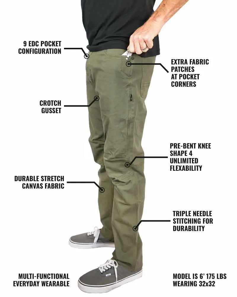 Trailblazer Standard Fit Pants - DK Olive Off The Grid Surplus