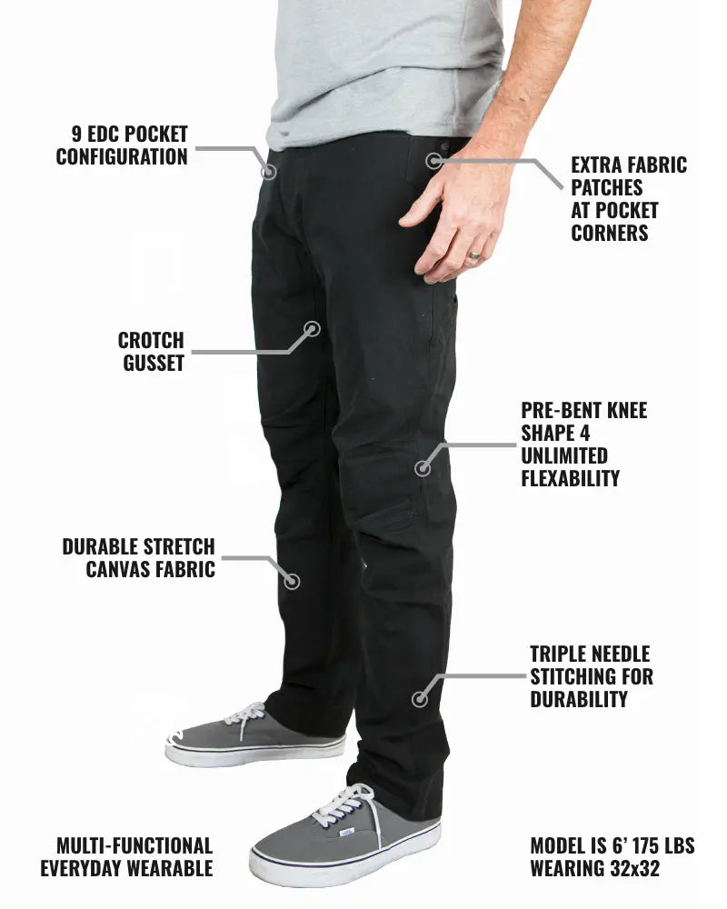 Trailblazer Taper Fit Pants - BLK Off The Grid Surplus
