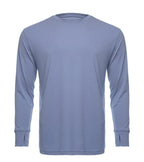 Light blue SpectraUSA UPF 50 performance long sleeve crew shirt displayed from the front.