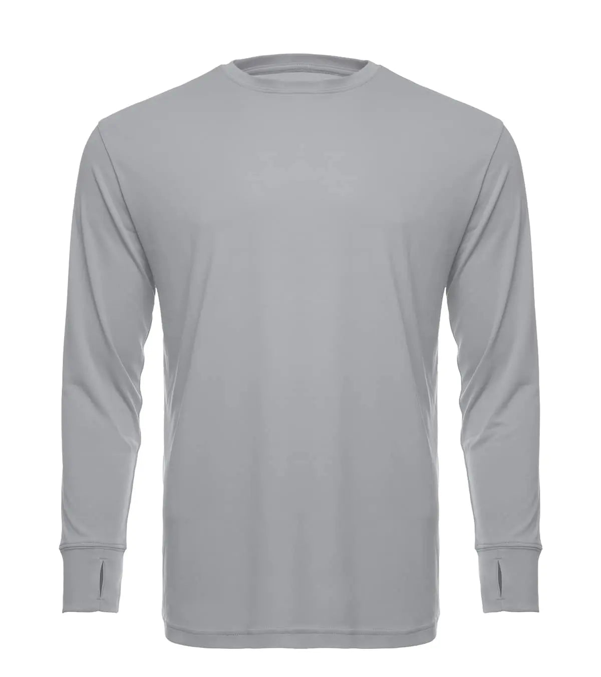 SpectraUSA UPF 50 Performance Crew long sleeve shirt in metallic color, designed for sun protection and active wear.