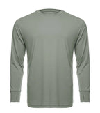SpectraUSA UPF 50 Performance Crew long sleeve shirt in sage color, designed for sun protection and active wear.