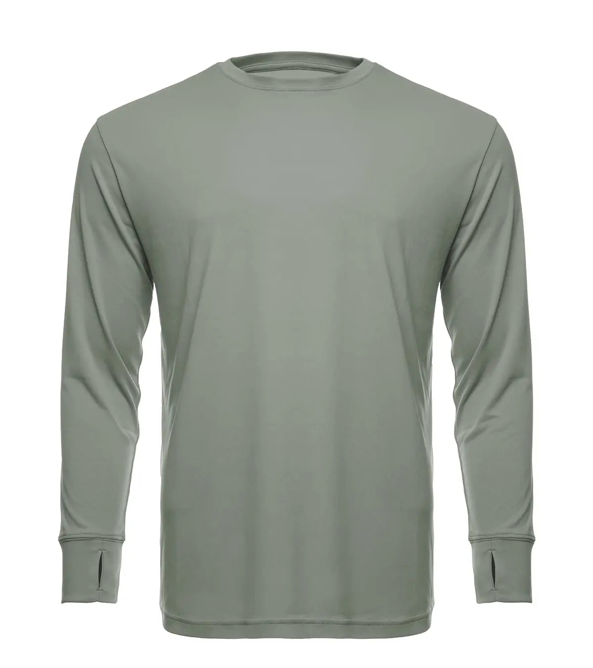 SpectraUSA UPF 50 Performance Crew long sleeve shirt in sage color, designed for sun protection and active wear.