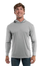 SpectraUSA UPF 50 Performance long sleeve hoody with metal front design, ideal for sun protection and active wear.