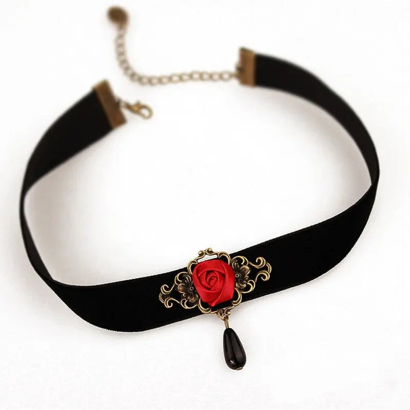 New Punk Gothic PU Leather Choker Chain Heart Buckle Collar Necklace nowadaysfashion