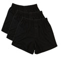Men's Bamboo Viscose/Cotton Boxer Style Underwear Black Color - 3-pack Spun Bamboo