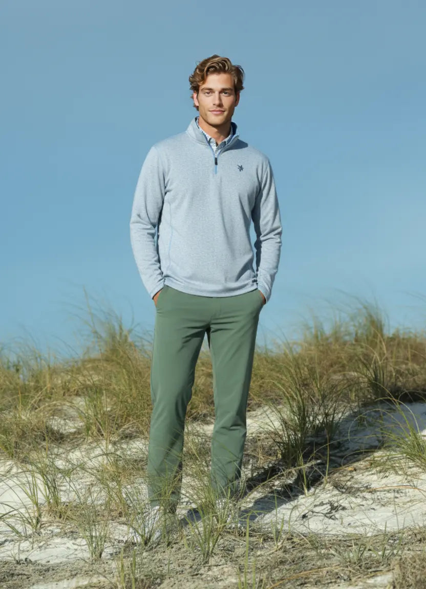Montauk Quarter Zip Midweight Comfort White Water Life