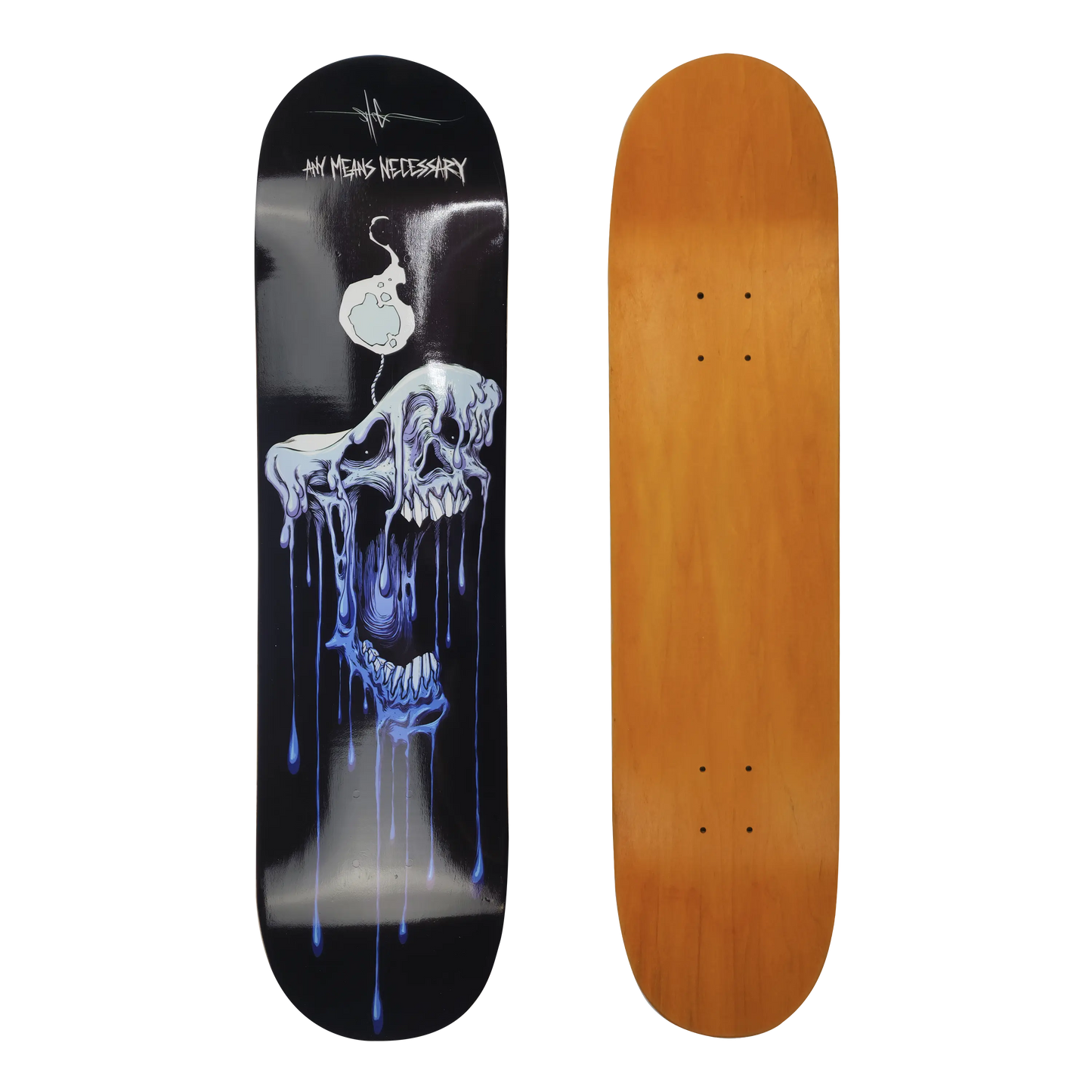 Wicked Out Skateboard Black Any Means Necessary Clothing