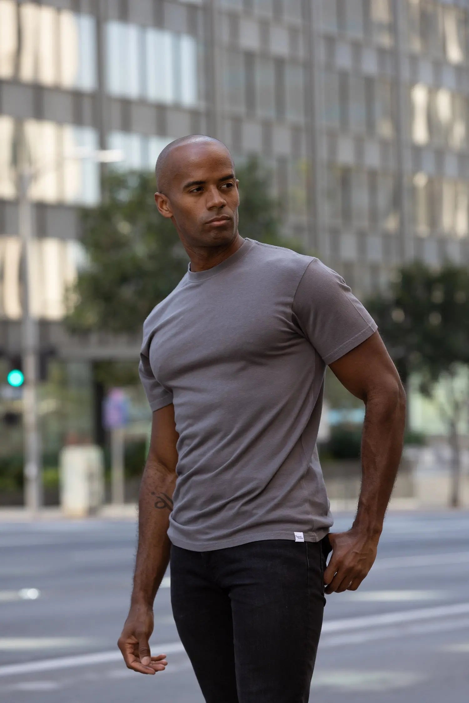 The Original Men's Bamboo Viscose/Organic Cotton Short Sleeve T-Shirt - Classic Cut Spun Bamboo