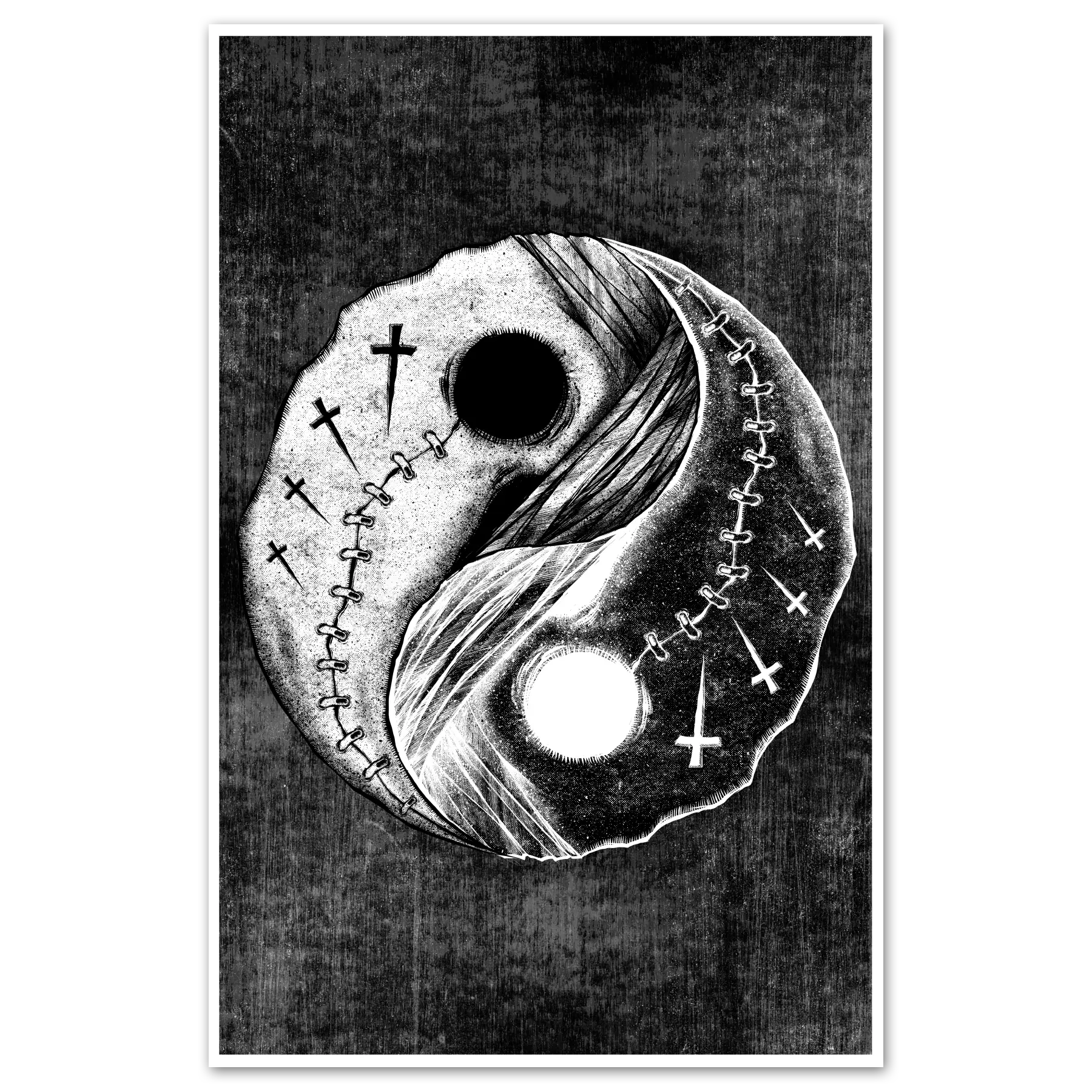 Yin Yang Print Any Means Necessary Clothing