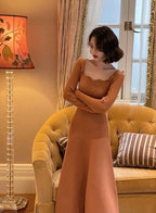 A-line Dress Women Full Sleeve Slim Waist Dress Autumn Winter nowadaysfashion