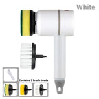 Electric Cleaning Brush With 3 Brush Heads For Multifunctional Cleaning Blade & Thread