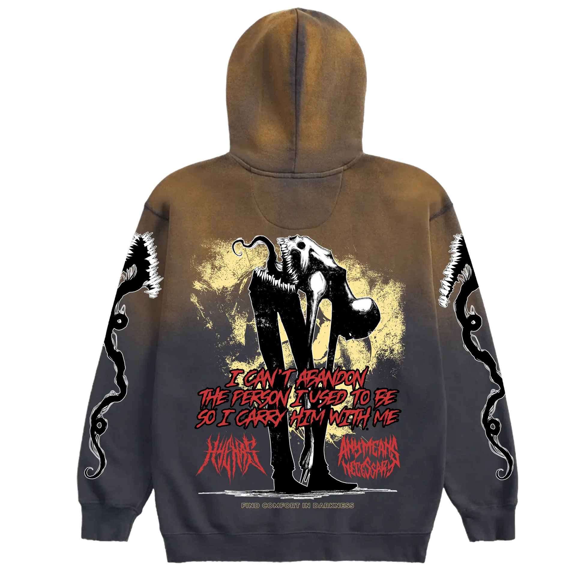 Abandon Full Zip Up Hoodie Black - Blade & Thread