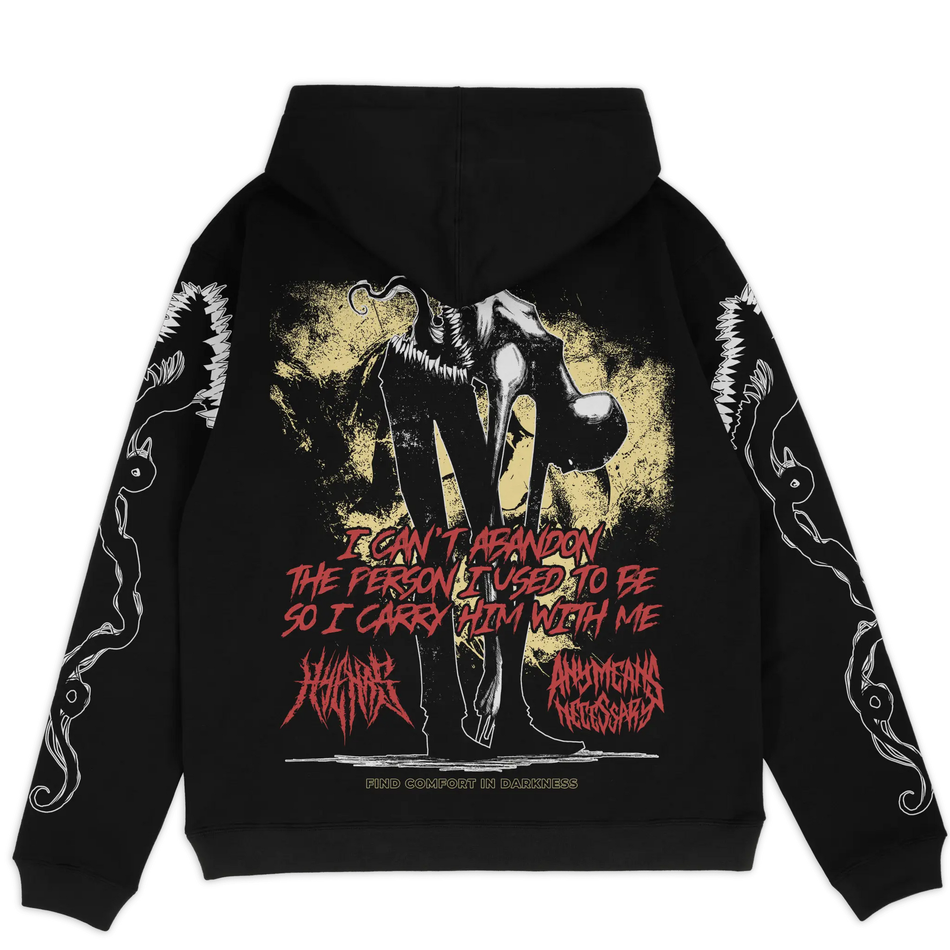 Abandon Pullover Hoodie Black - Blade & Thread