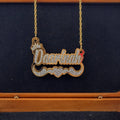 Acrylic Custom Name Necklace XO Hoop Earrings Set nowadaysfashion