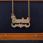 Acrylic Custom Name Necklace XO Hoop Earrings Set nowadaysfashion
