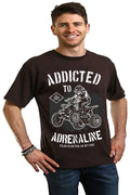 Addicted To Adrenaline Men's Bamboo Viscose/Organic Cotton Short Sleeve Graphic T-Shirt Spun Bamboo