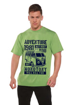 Adventure 1981 Men's Bamboo Viscose/Organic Cotton Short Sleeve Graphic T-Shirt Spun Bamboo