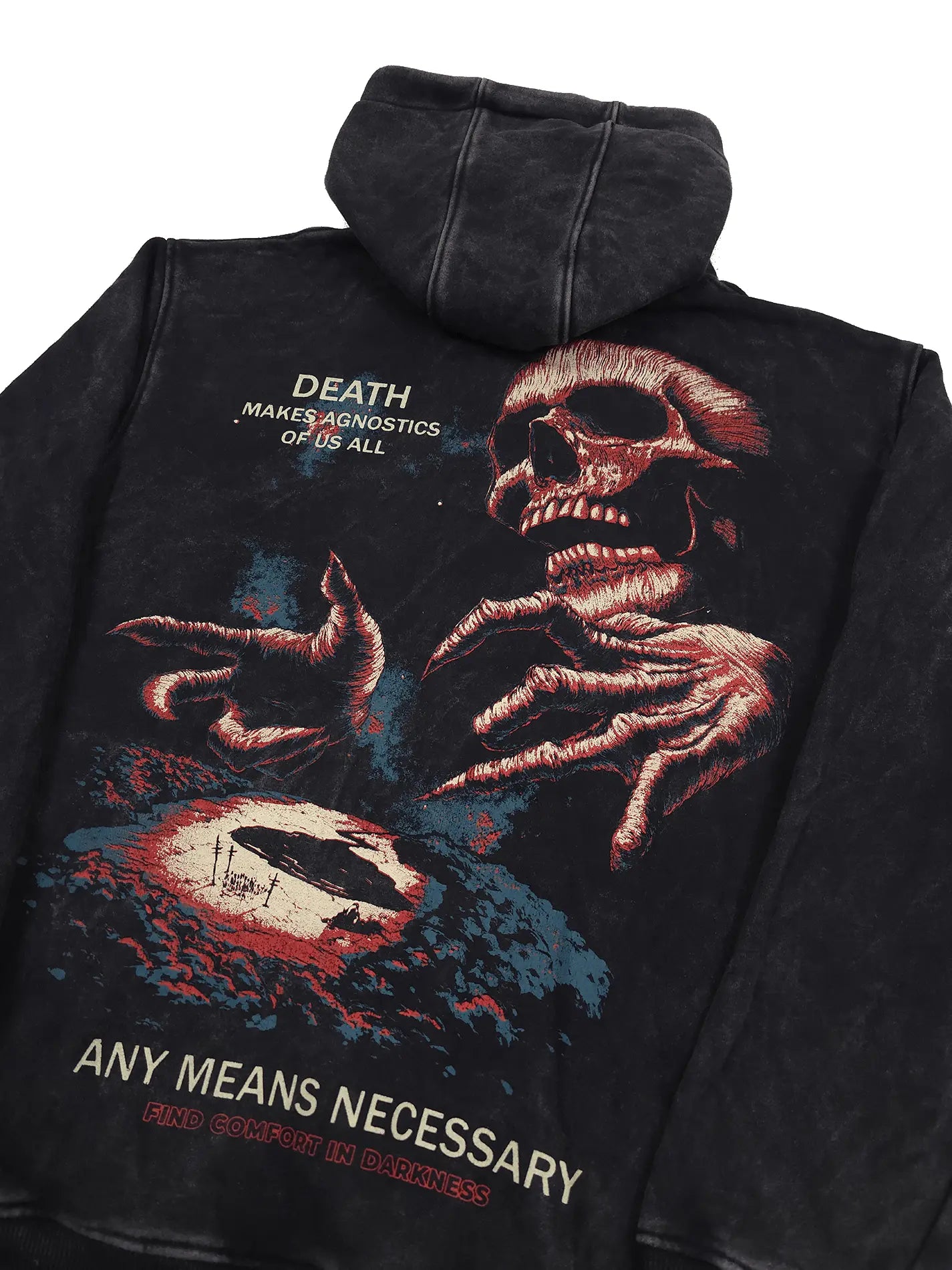 Agnostic Zip Up Hoodie Black - Blade & Thread