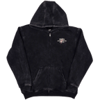 Agnostic Zip Up Hoodie Black Any Means Necessary Clothing