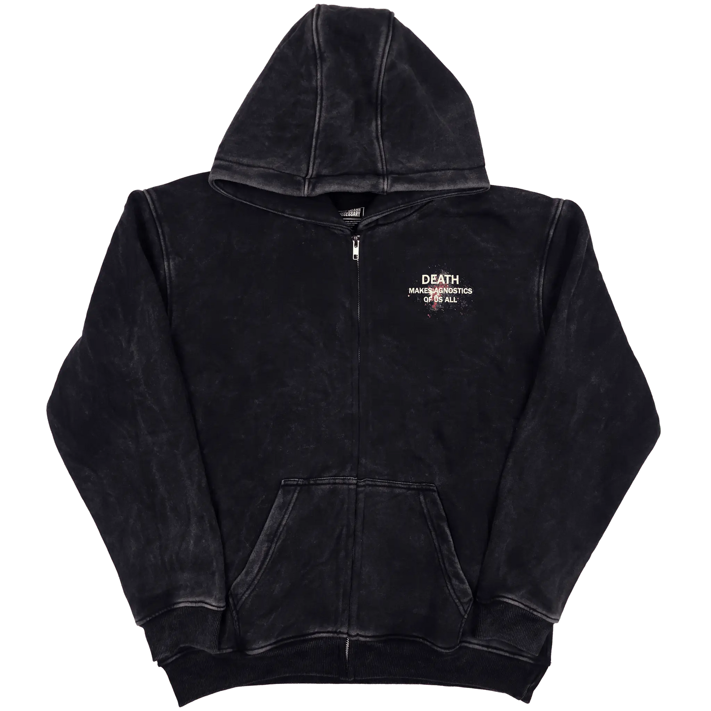 Agnostic Zip Up Hoodie Black - Blade & Thread