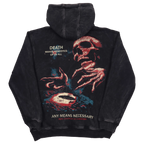 Agnostic Zip Up Hoodie Black Any Means Necessary Clothing
