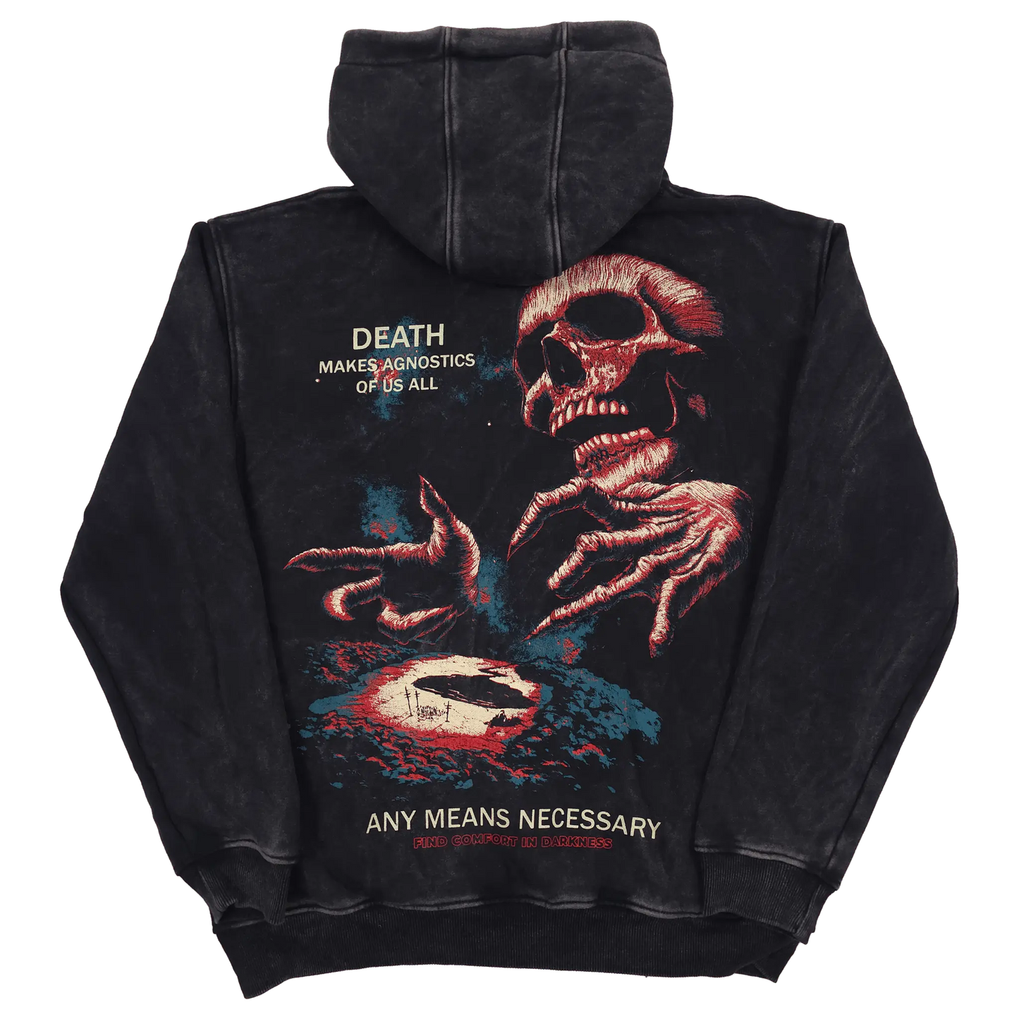 Agnostic Zip Up Hoodie Black - Blade & Thread