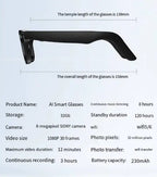 AI Camera Smart Glasses - Blade & Thread