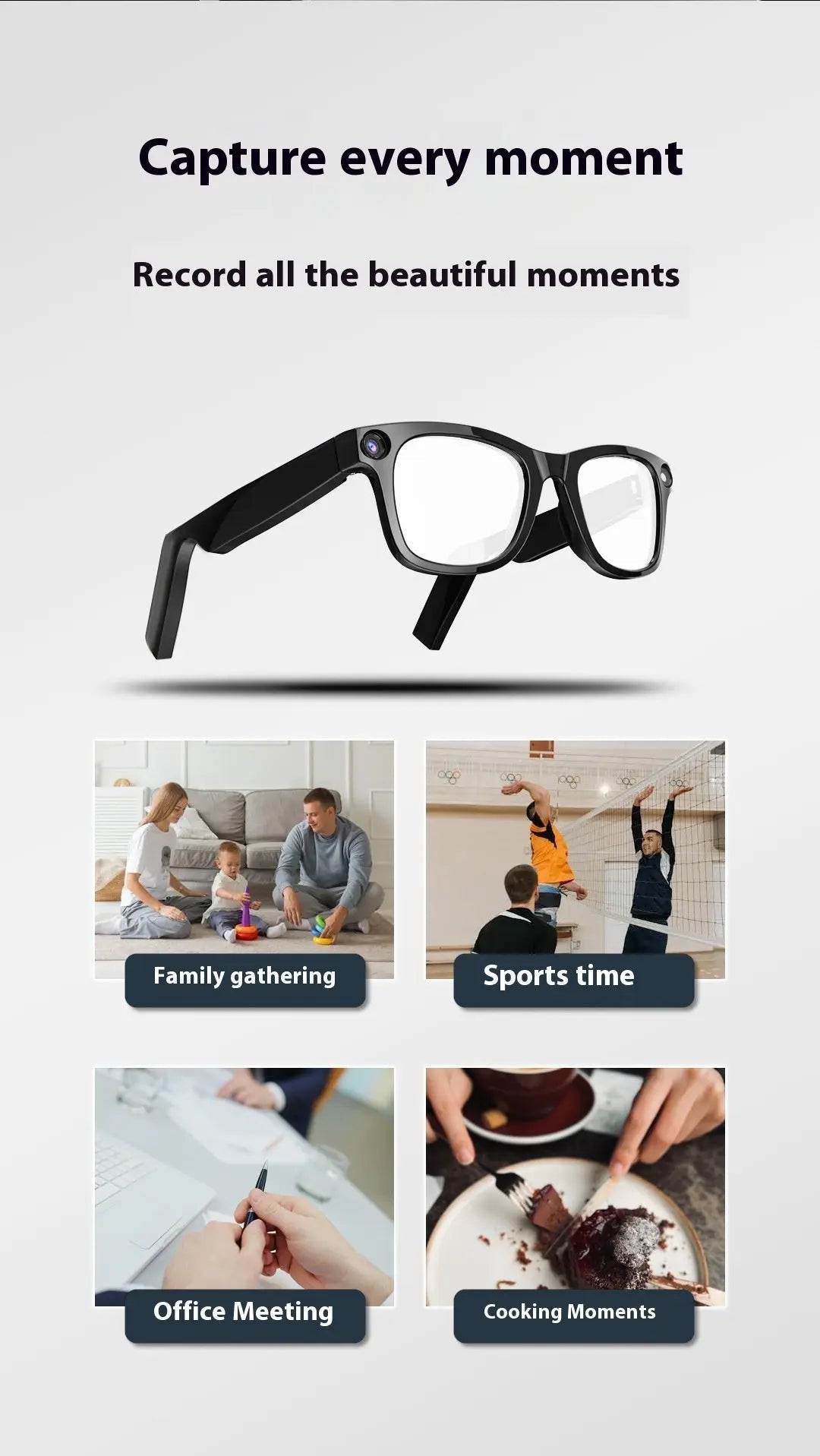 AI Camera Smart Glasses - Blade & Thread