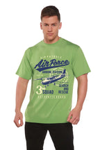 Air Force Men's Bamboo Viscose/Organic Cotton Short Sleeve Graphic T-Shirt Spun Bamboo