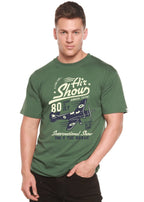 Air Show Men's Bamboo Viscose/Organic Cotton Short Sleeve Graphic T-Shirt Spun Bamboo