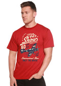 Air Show Men's Bamboo Viscose/Organic Cotton Short Sleeve Graphic T-Shirt Spun Bamboo