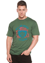 All We Need is Love Men's Bamboo Viscose/Organic Cotton Short Sleeve Graphic T-Shirt Spun Bamboo