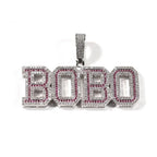 Alphabet Necklace Diamond Quartz Panel Hip Hop Necklace nowadaysfashion