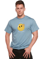 Always Keep Smiling Men's Bamboo Viscose/Organic Cotton Short Sleeve Graphic T-Shirt Spun Bamboo