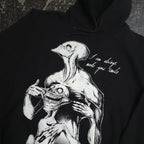 Always Smile Pullover Hoodie Black Any Means Necessary Clothing