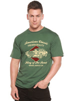 American Classic Men's Bamboo Viscose/Organic Cotton Short Sleeve Graphic T-Shirt Spun Bamboo